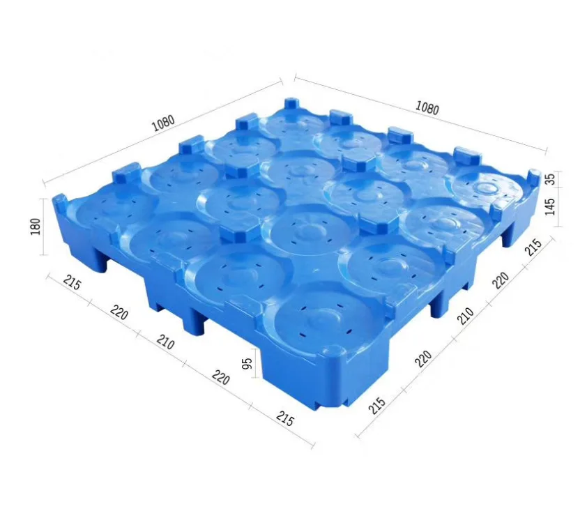 Best Quality HDPE Recyclable Stacking Plastic Rack Pallet for 5 Gallon Water Drum Transport