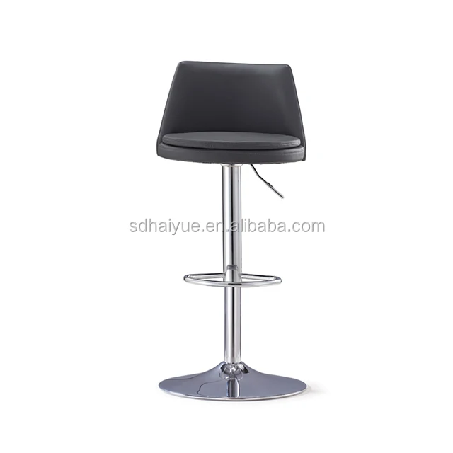 High Quality New Style PU Leather Swivel Bar Stool With Backrest for Home Use