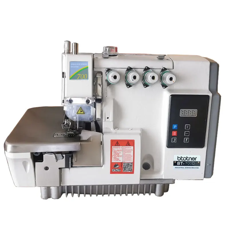 High quality low MOQ brother direct drive 4 threads overlock sewing machine for weaving and sewing