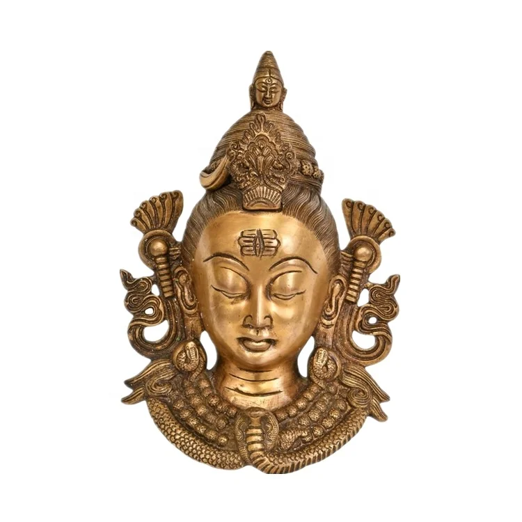 Religious Stone Buddhist Monk Sculpture Metal Statue Buddha Head Statue