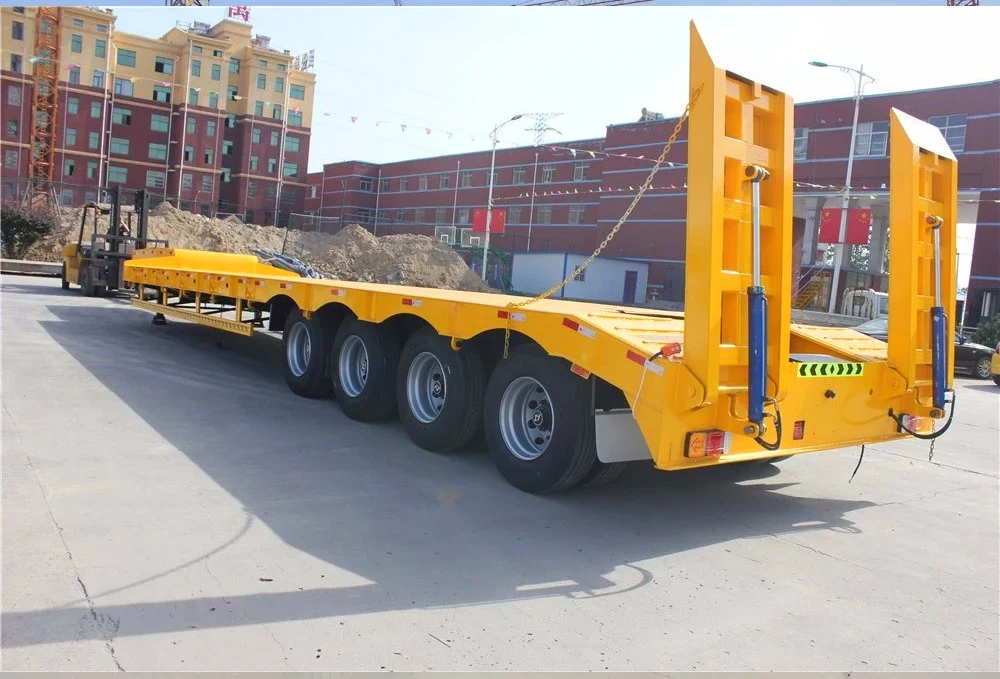 Wholesale low bed trailer truck low floor semi truck trailer