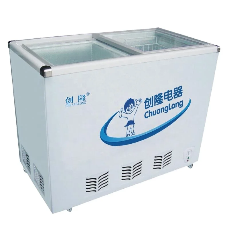 
1,1 м бытовой или коммерческого использования, большой емкости охлаждения плоский дизайн с корзиной глубокое морозильное вместилище 