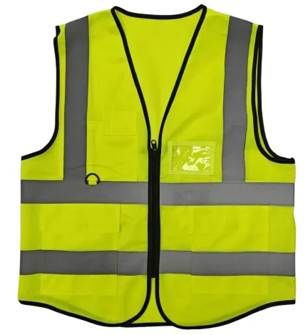 Hot Sale Breathable Polyester Reflective Vest with Zipper Closure Customizable Logo Tactical Construction Safety From China