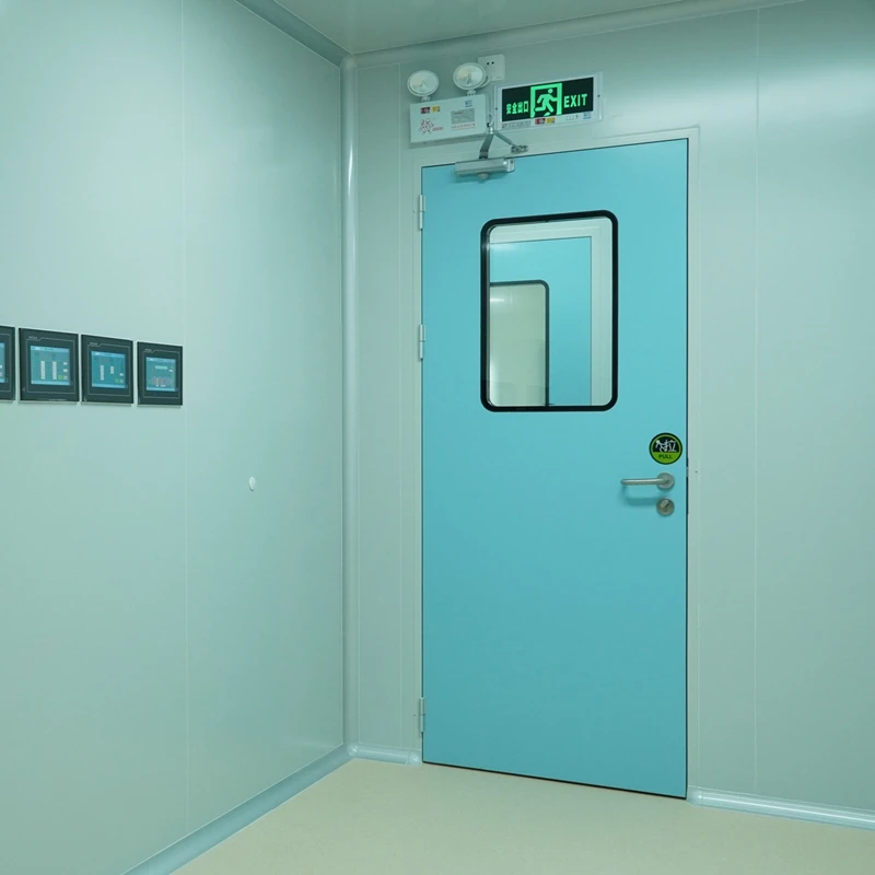 Pharmaceutical Factory Steel Door Airtight Swing Open Clean Room Doors