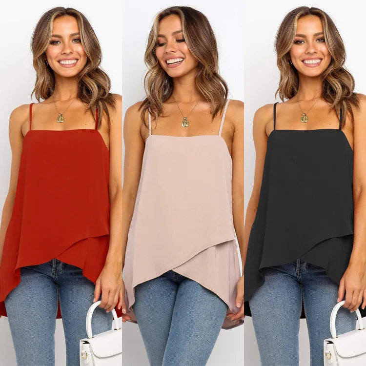 
New Summer Solid Women Camisole Tank Top 
