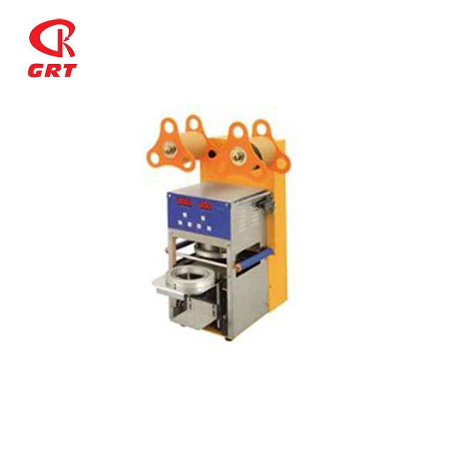 GRT-ZF08 Milk tea plastic Digital full automatic cup sealing machine
