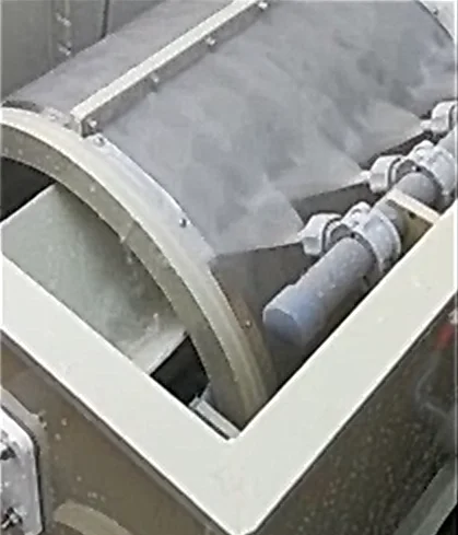 Aquaculture Indoor Fish Farm Equipment Rotary Drum Filter water treatment