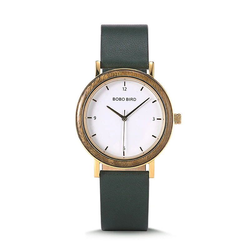 New Arrival Womens Watch 37mm Diameter Leather Watch BOBO BIRD T21 Minimalist Ladies Watches
