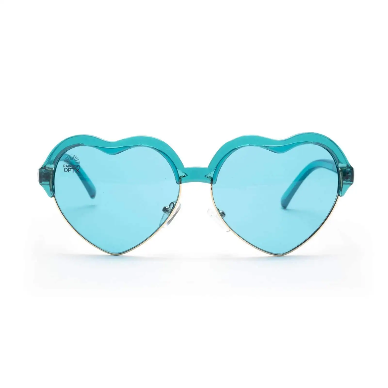 Heart Eyes Aqua Color Therapy Glasses Light Therapy Glass Color Therapy Glasses