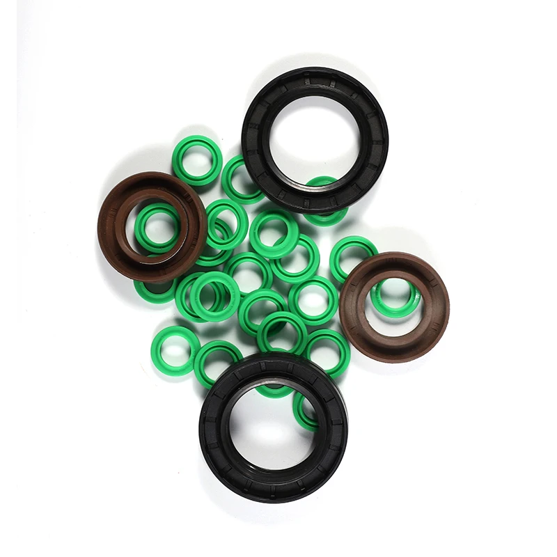 Custom size seamless green brown FPM/FKM O-ring seal