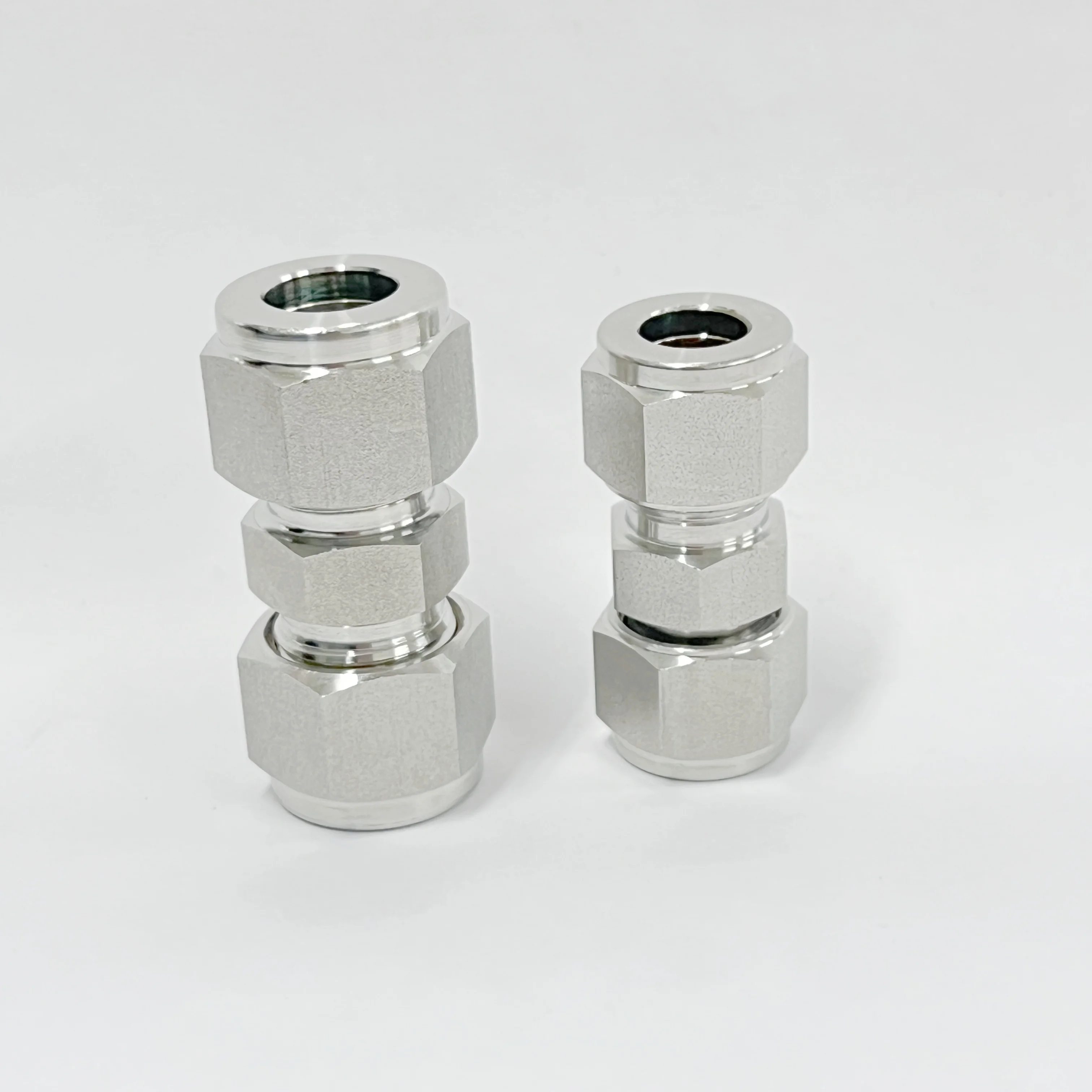 WAKAMASTU 316 Stainless Steel Double Ferrules Compression union fitting ss316 equal straight double ferrules fit OD tube