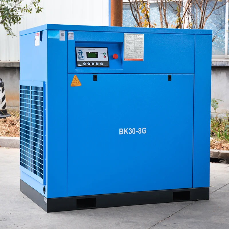 Chinese supplier 11kw 60cfm electric screw air compressor machine