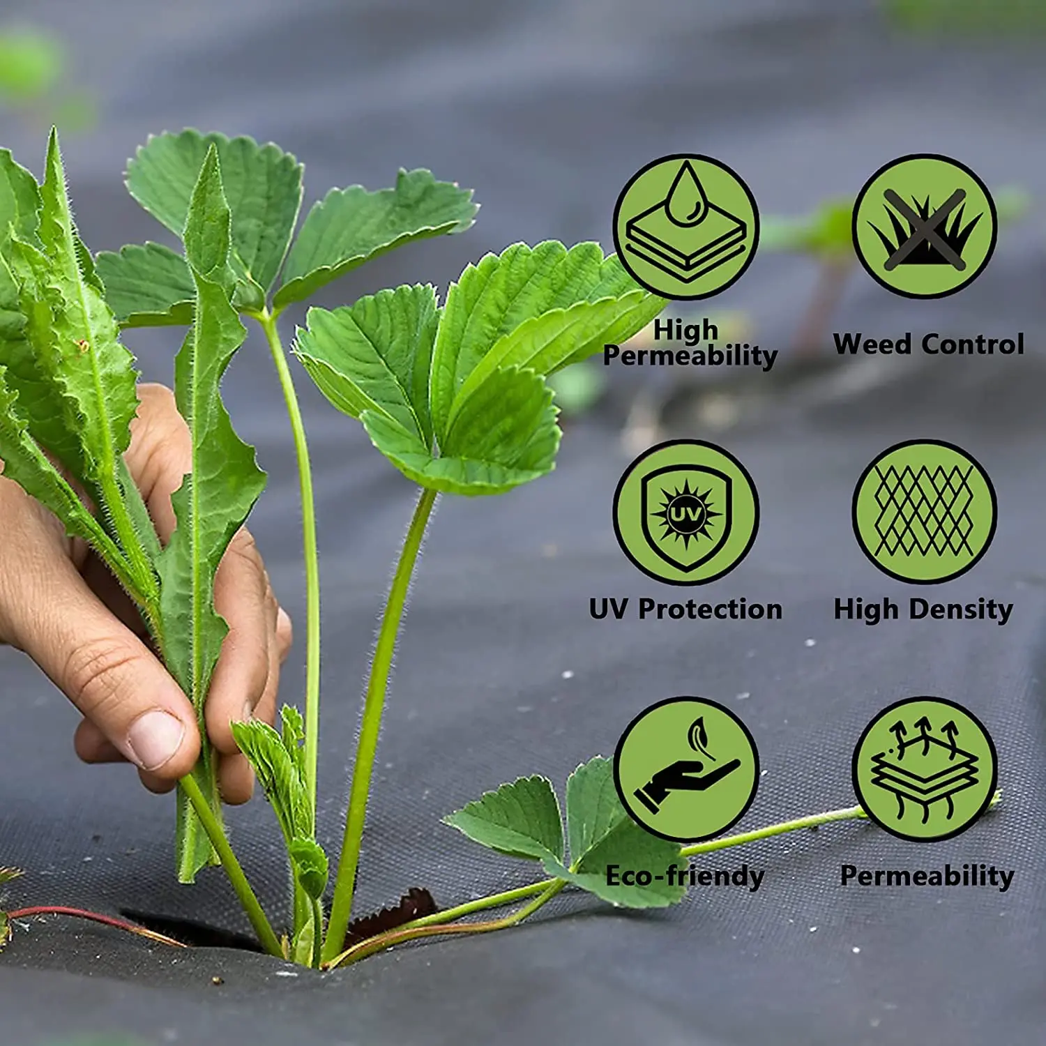 Solid Grass-proof Mulch Floor Covering Garden Plant Drainage Pipe Nonwoven Fabric Floor Film