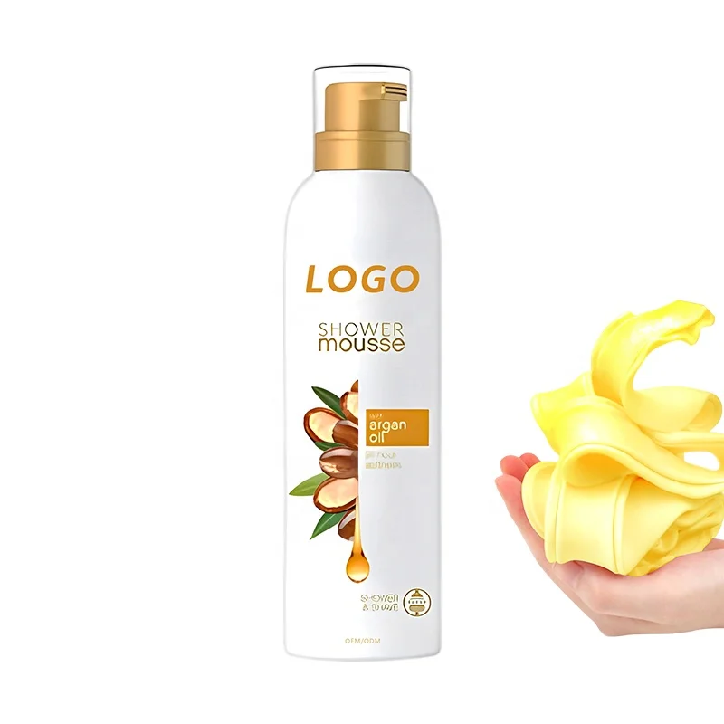 Private Label  Body Wash Moisture Nourish Silky Skin Bubble Shower Gel Foam Bath Mousse