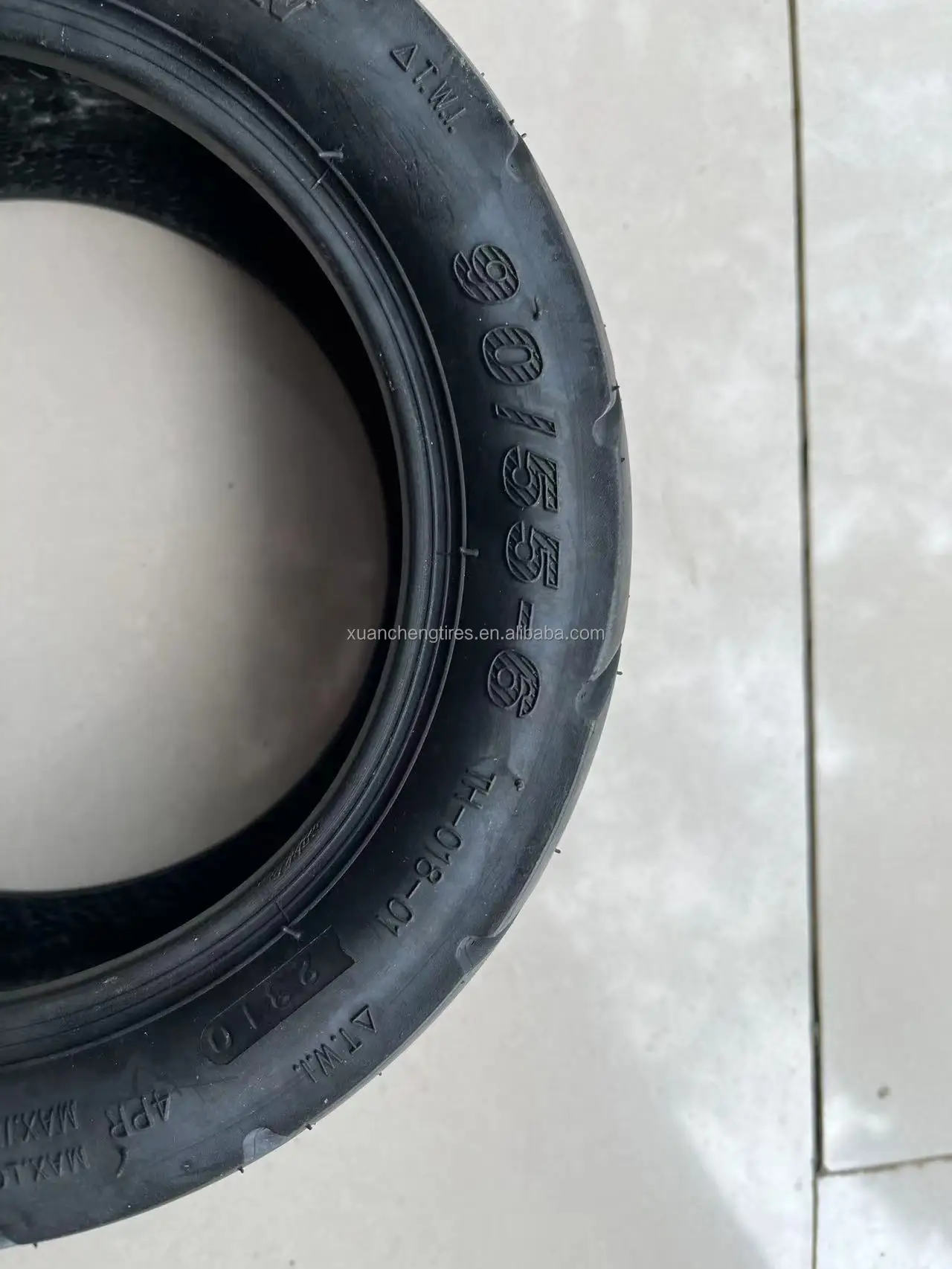 XuanCheng wholesale 10 inch scooter tire 90/55-6 tubeless/vacuum road tire for foldable electric scooter