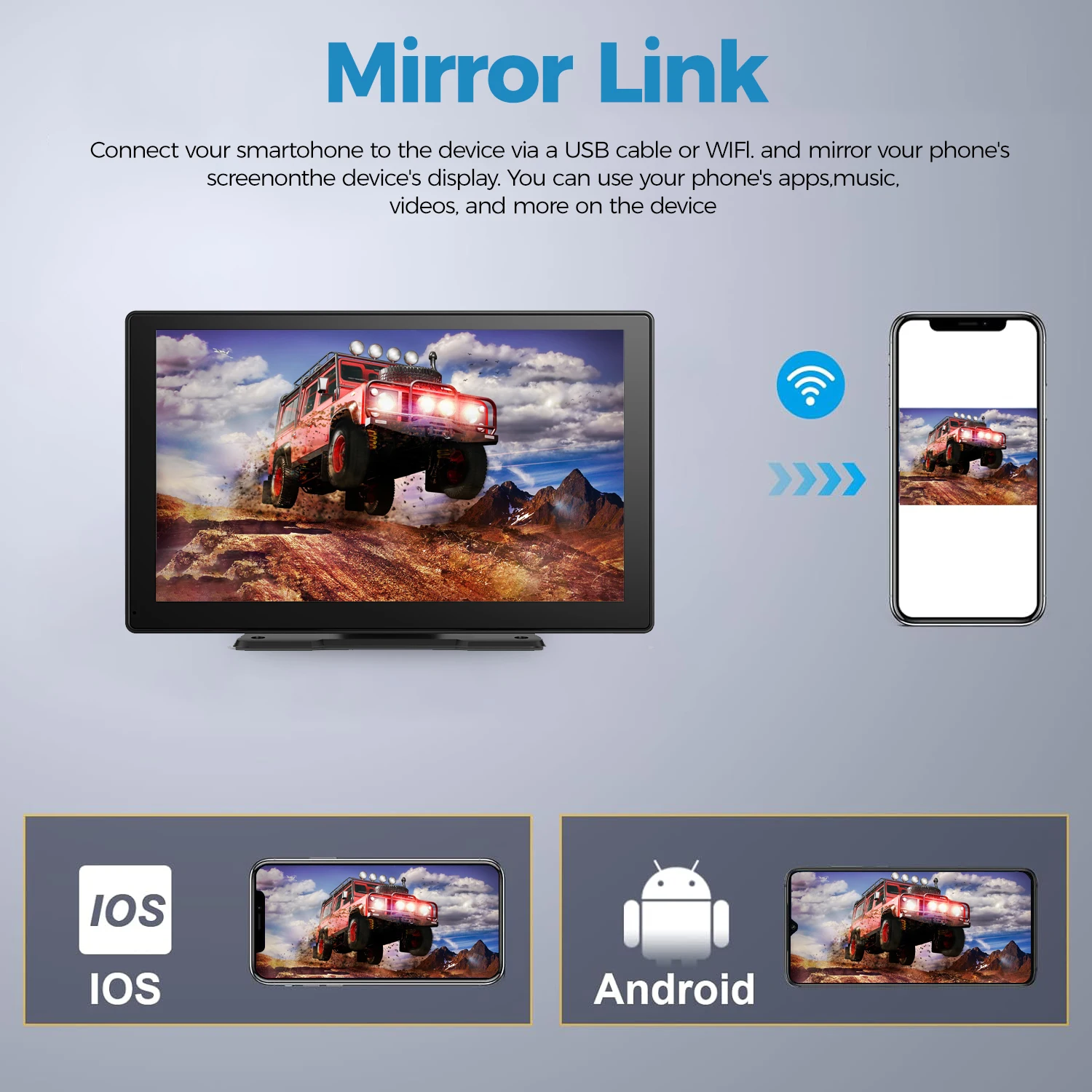 Maustor 9 inch Carplay with Touch Screen BT Stereo Android auto Car Radio Support Wifi and Rear Camera DVD Audio System Carplay