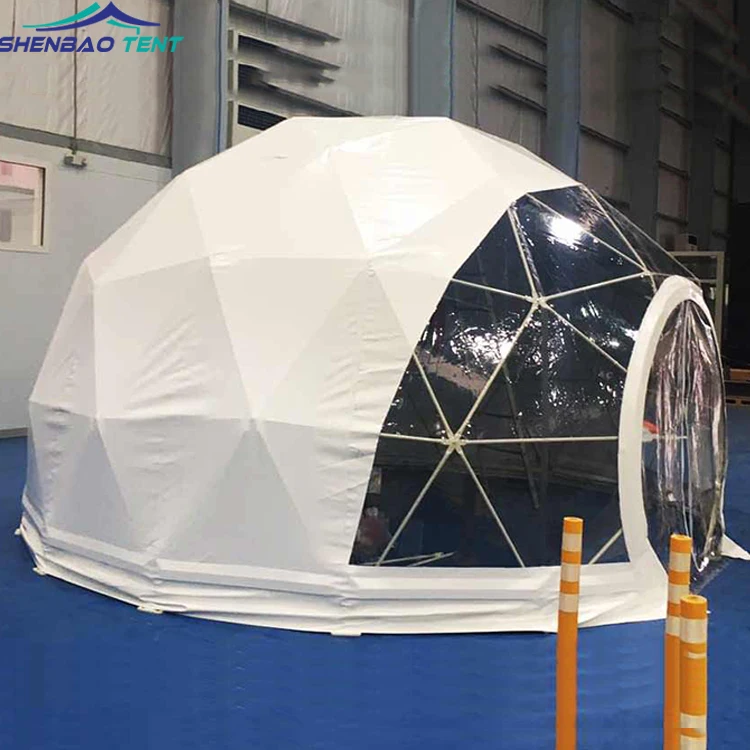 Aluminum hotel waterproof pvc outdoor dome glamping tent concrete geodesic dome house