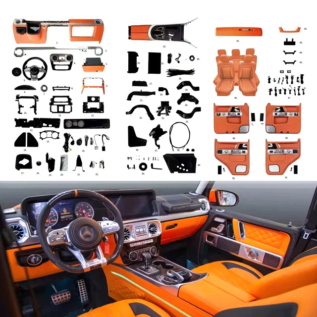 G Class interior old to new central control seat interior Kit for  g350g500g550 upgrade to g63 / G65