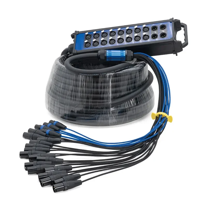 OEM Wholesale 16 Channel XLR Audio Snake Cable for Audio, Professional XLR Snake Available in 15/20/50M Lengths