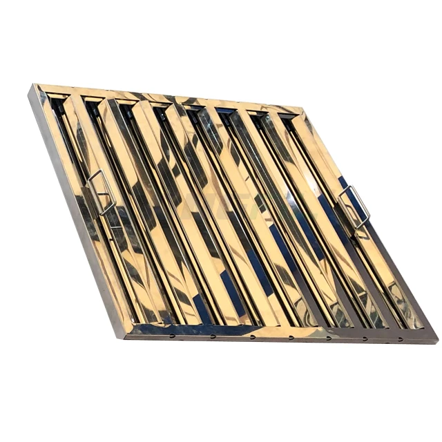 Commercial stainless steel Baffle Kitchen Grease Filter k&n cooker hood double oil air filter activated carbon grease filters