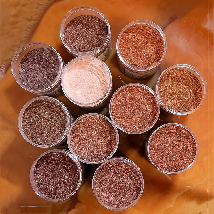 High Temperature Luminous Glass Glowing Colored Sand For Epoxy Floor Coating