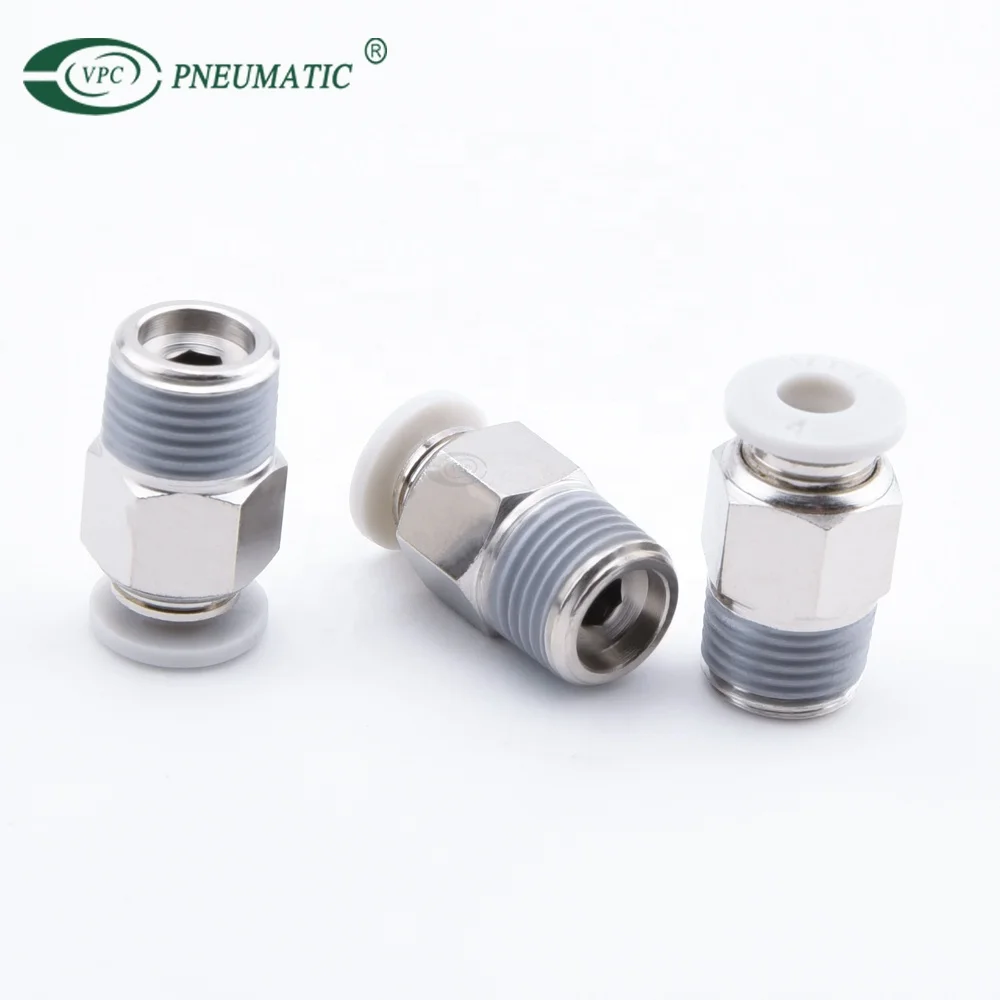 VPC Series 1/8 BSP Male Thread Straight Quick Connect Pneumatic One Touch Fitting