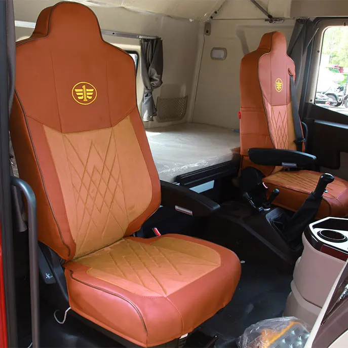 GMC Mitsubishi Hino Isuzu DAF MAN Iveco Renault Luxury Leather Four Seasons Universal Truck Seat Cover