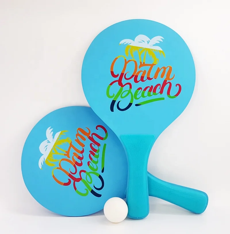 Promotional Quality Regular Beach Playing Wooden Rackets for sales