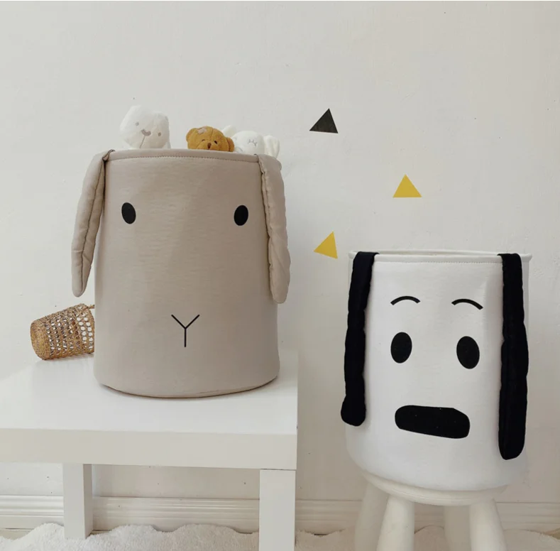 Large Cartoon Folding Laundry Basket Dirty Clothes Storage Basket For Kids Toys Organizers Basket Sundries Storage Barrel