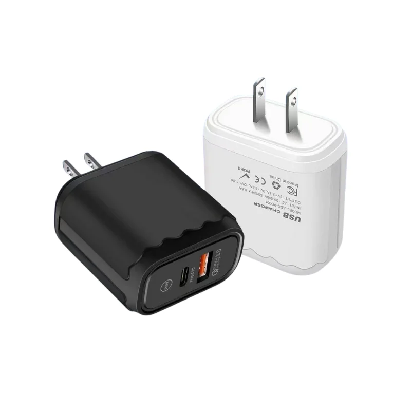 Wholesale 20W Travel Super Fast Charger Type C Power Adapter QC3.0 18W Dual Port Multi Phone Charger Cable 20w Pd Charger