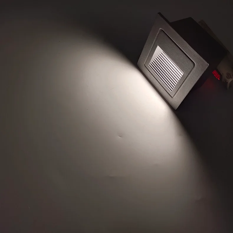 Minimally borderless human body sensing foot light embedded staircase waterproof step light