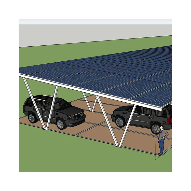Low-Priced Waterproof Solar Car Port with Aluminum Alloy Structure Soolar Panel Carport Canopy Mounting System