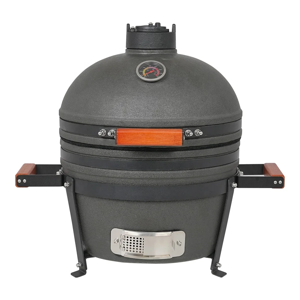 SEB KAMADO Glossy 16 Inch Mini Portable Table Top Smoker Garden Ceramic Charcoal Bbq Barbeque Grill