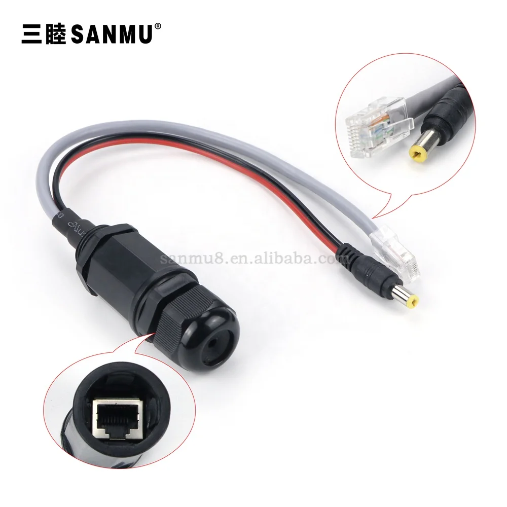 RJ45 Ethernet водонепроницаемый разъем 5/8-24 M20