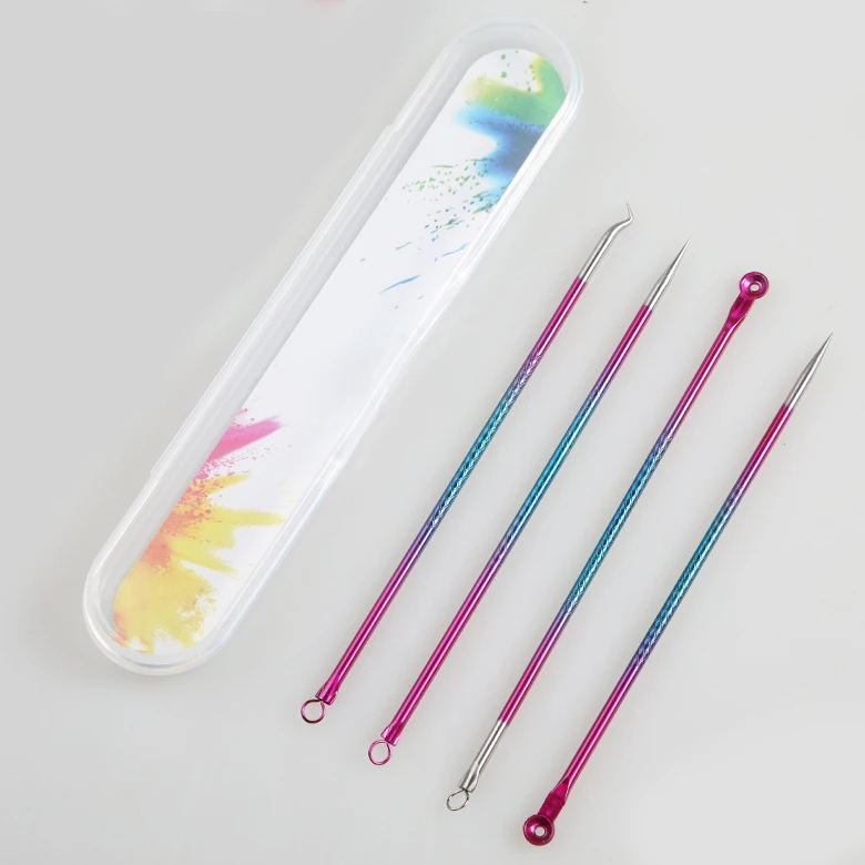 Blackhead & Blemish Removers Blackhead Remover Tool Pimple Popper Kit Extractor Tool Acne Needles