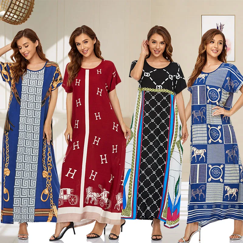Luxury Modest Designer muslim caftan womens dresses womans Women kaftan dubai  longines dress  Muslim Clothing Qatar Style Robe