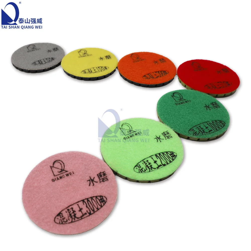 diamond polishing pads 4*100mm for concrete granite