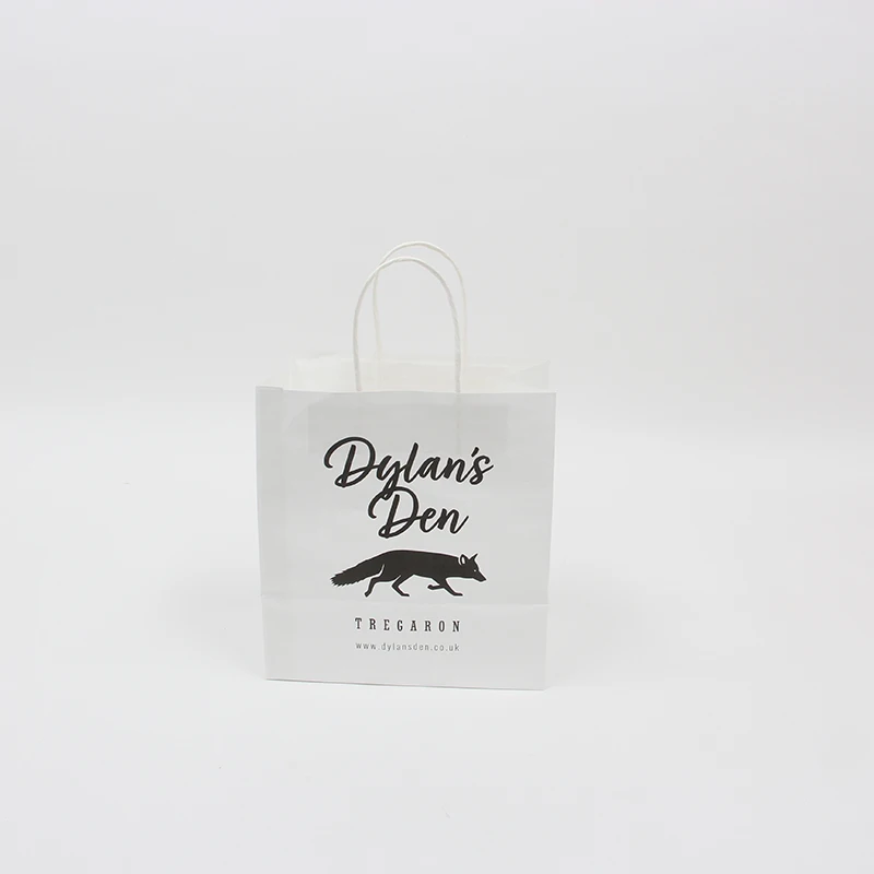 
2021 hot sale kraft paper bags with handles for Shopping Paper Bag Custom Printing Eco Friendly Recycle 