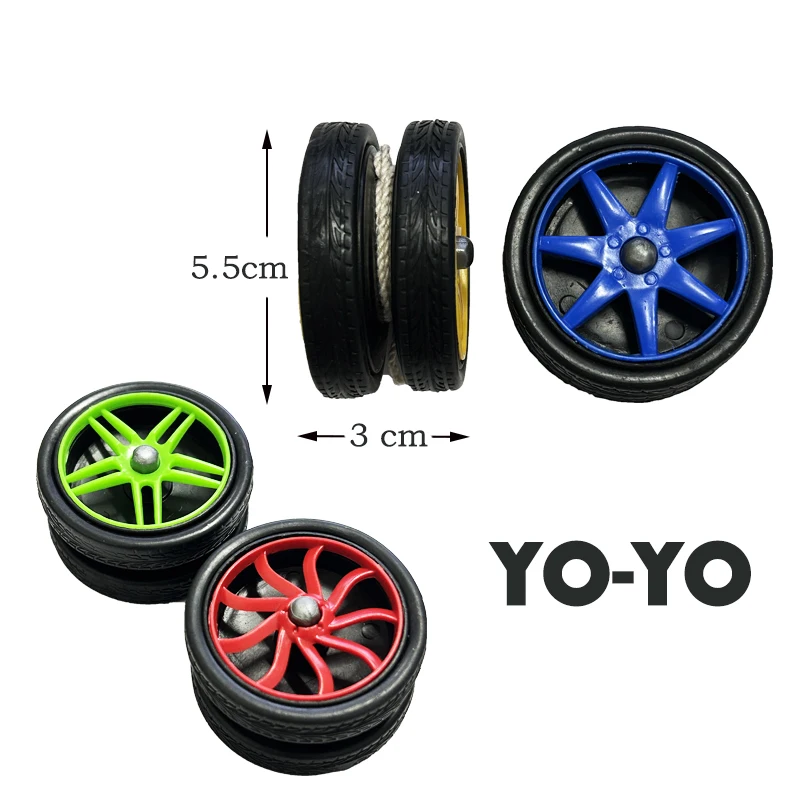 Wholesale Custom Logo Design Plastic Classic Yoyo Toys Wheel Shape professional Yoyo Ball Toys For Kids