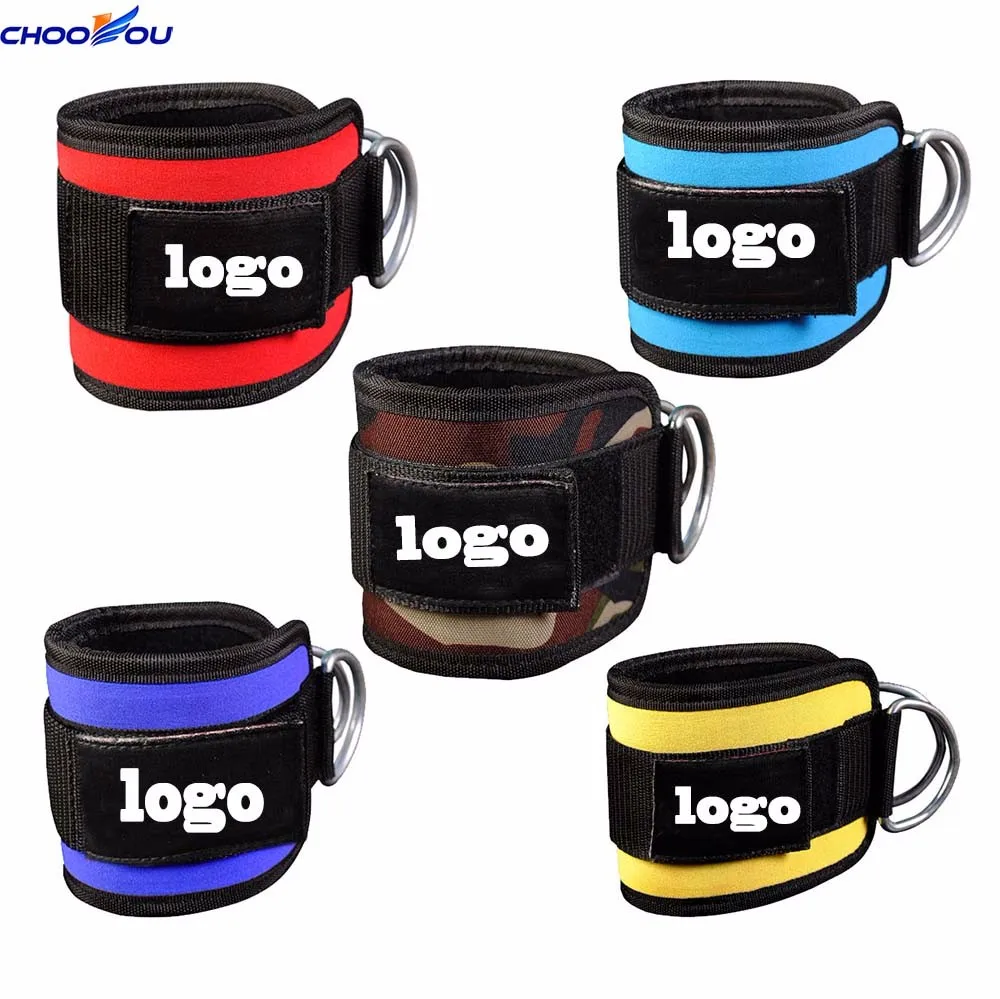 Регулируемые спортивные ремни на лодыжку для фитнеса, тяжелой атлетики, ног, тренажерного зала, тренировок, эластичные ремни на лодыжку