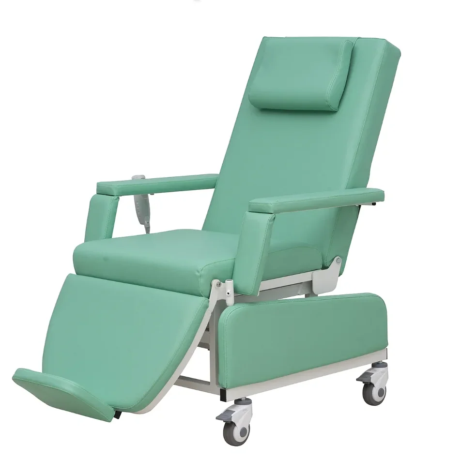 Hospital electric blood Sampling collection chair Blood Donation Hemodialysis Dialysis Chair
