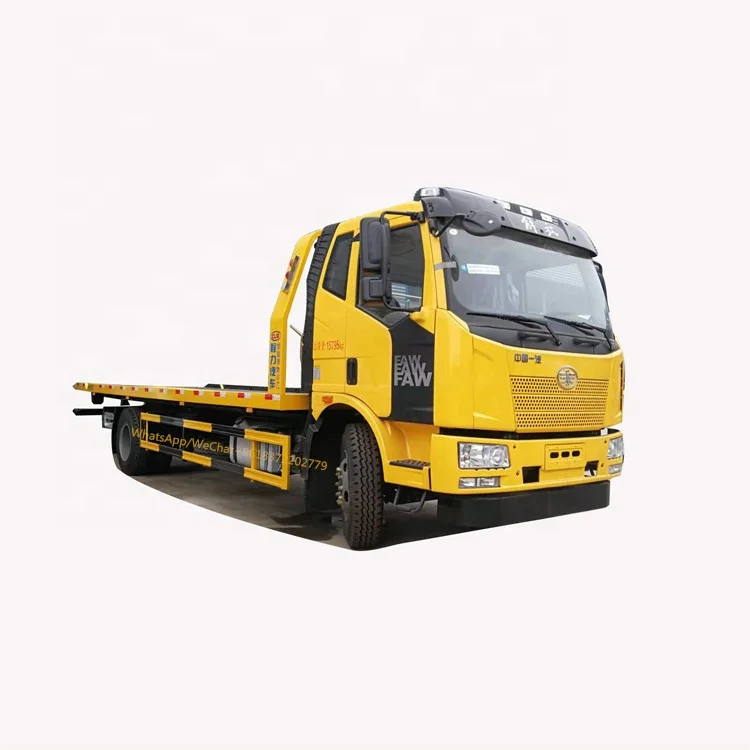 FAW brand new 4x2 left hand drive 12T flatbed tilt tray tow truck for sale