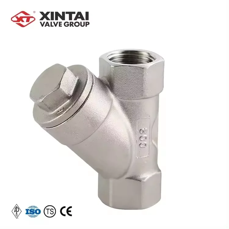 XINTAI GL11W-800WOG 1/2inch stainless steel CF8M API Threades Y-Strainer