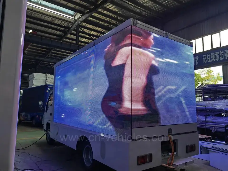 ISUZU Full Color Outdoor P6 Advertising Mobile LED Billboard Display Screen Truck