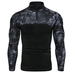 Camouflage Tactical  Long Tactical Style Dress Shirt Type Shirts Black Tactical Uniform