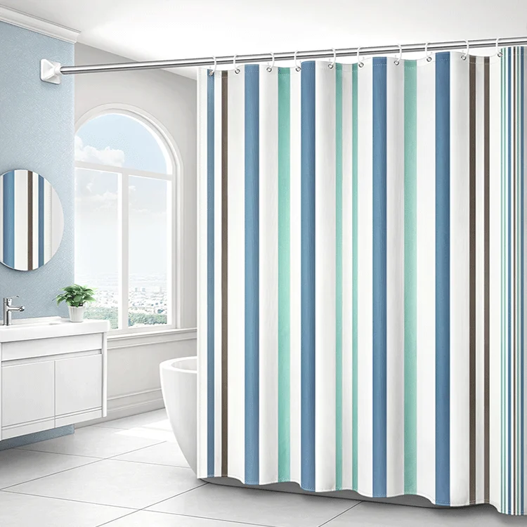 High Quality Three-dimensional Sensation African American Shower Bath Curtains Digital Printing PVC Hook ,shower Curtain Strap