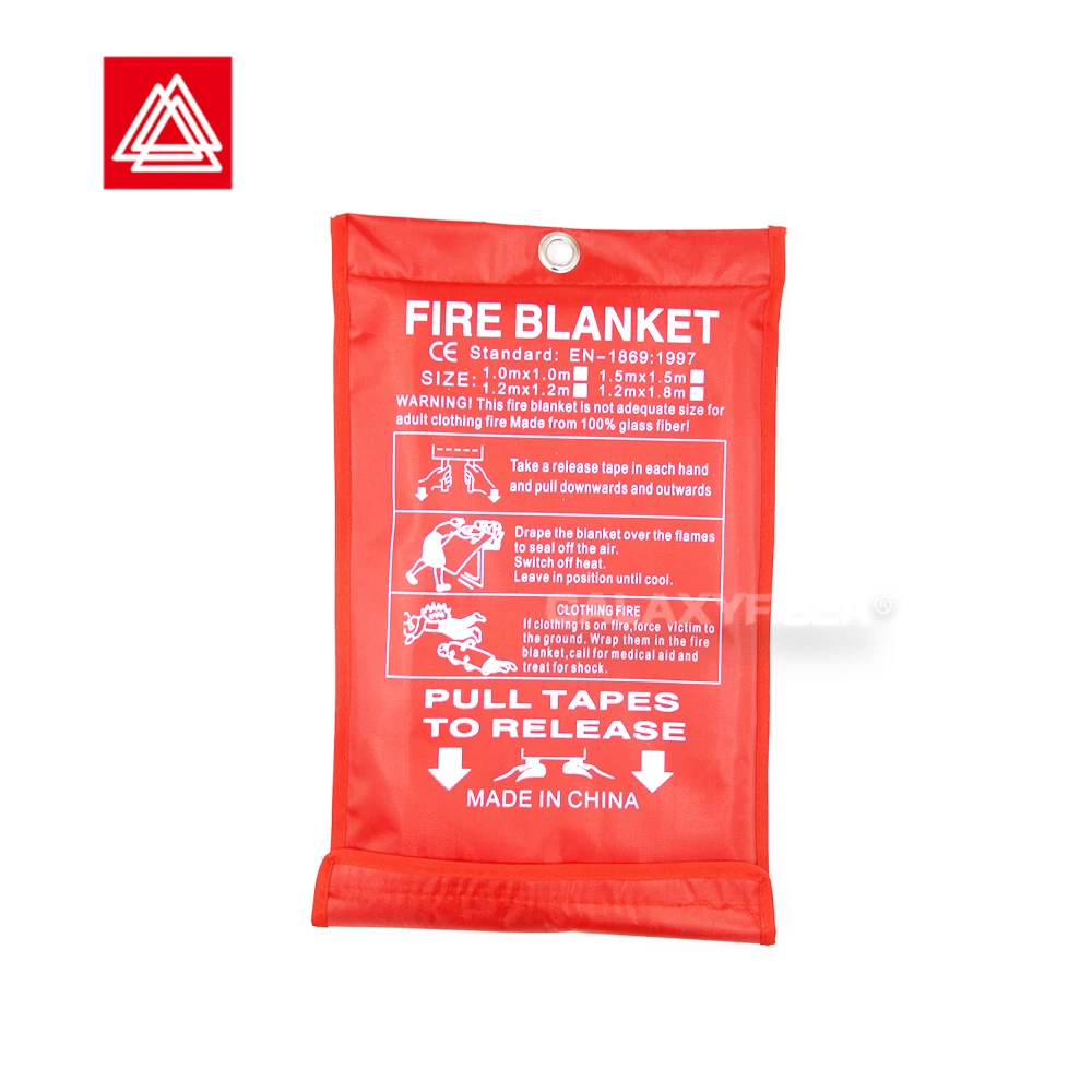 1m X 1m Fire Resistant Blanket Retardant Fiberglass Secucaptain Extinguish Prepared Hero Emergency Fire Blanket