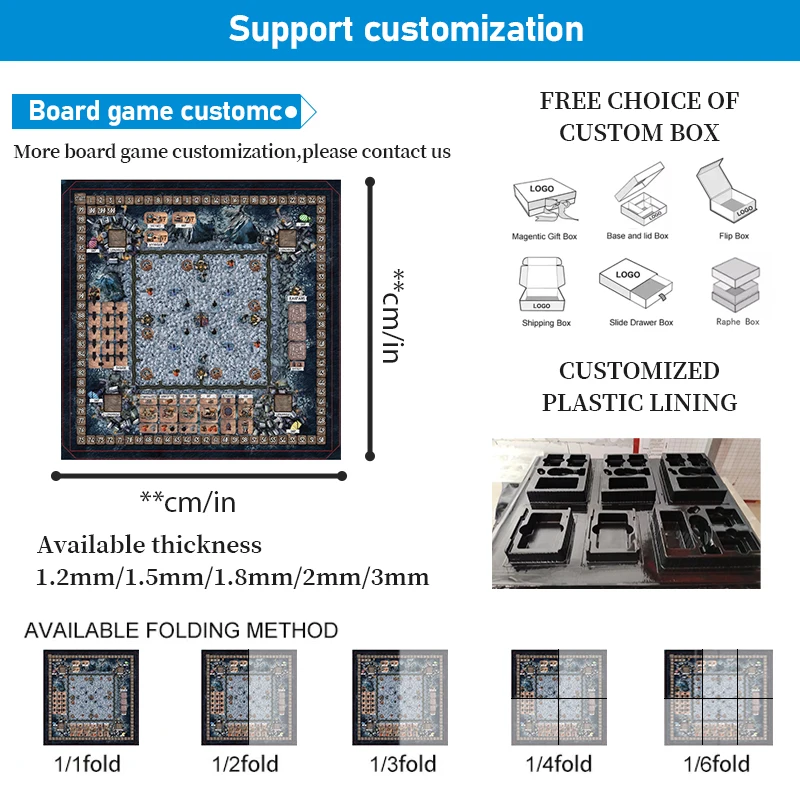 Factory Direct Sale Customized ludo Board Game For Kids Life Quarter Fold Board Game for Family