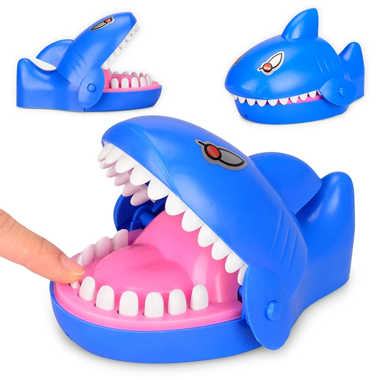 2023 New Plastic Shark Toy Funny Bite Finger Toys Shark Mouth Bite Finger Toy