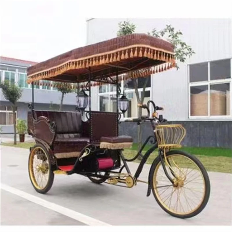 2023 popular new design Wholesale Rickshaw trike Promotion Quick Order New style Battery Electric Rickshaw